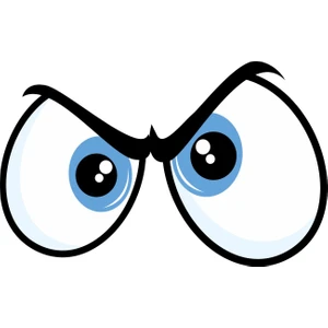 Sticker Atölyesi Kızgın Gözler Sticker - 20072