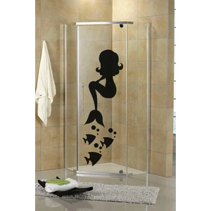 Elka Bayrak Deniz Kızı ve Balıklar Duşakabin ve Banyo Sticker