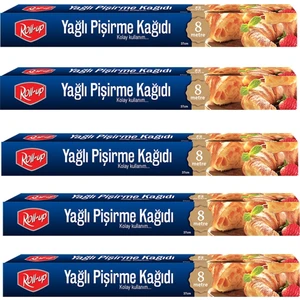 8 m Pişirme Kağıdı 37 cm 5li Kutu Set