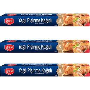 8 m Pişirme Kağıdı 37 cm 3lü Kutu Set