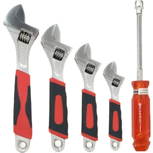 Somafıx Kayasan Kurbağacık Anahtar Takımı 6-8-10-12 Inç Somafix Asetat Flex Mafsallı Lokmalı TORNAVIDA13MM