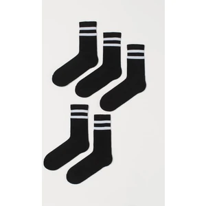 Mem Socks 5'li Uzun Konçlu Çizgili Çorap