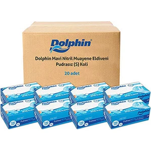 Mavi Nitril Eldiven Pudrasız S 20 Pk x 100 Adet Koli