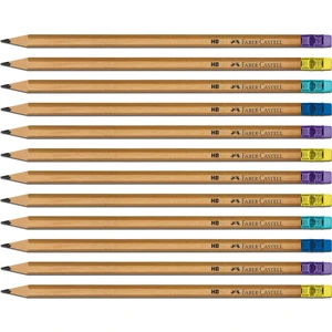 Naturel Silgili Kurşun Kalem 12'li