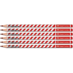 Candy Roll Kırmızı Renkli Kurşun Kalem 6'lı