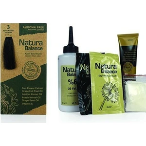 Natura Balance Krem Saç Boyası 3 Koyu Kahve