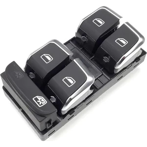 Audi A4 2013-2015 Sol Cam Düğmesi Cam Kilitli Krom 8K0959851F