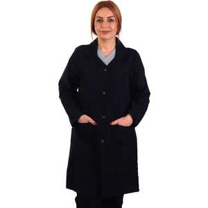 Eser - Bayan Alpaka Önlük - Çıtçıtlı - Lacivert 5xl