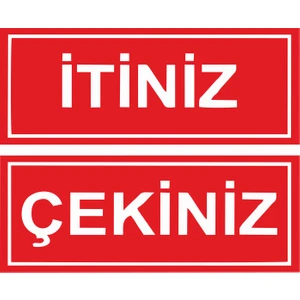 Itiniz Çekiniz Sticker