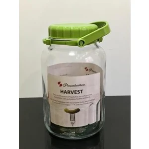 80006 Yeşil Kapaklı Cam Kavanoz 4 Lt.