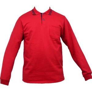 Ssm Sesam Grup Uzun Kollu Sweat Polo Yaka Kırmızı
