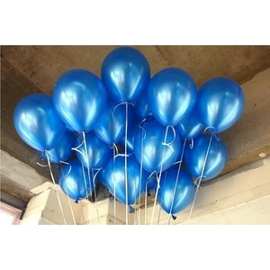 Lacivert Metalik Balon 10 Adet