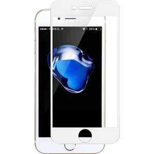 Apple Apple Apple iPhone 7 Plus Tam Kaplayan Temperli Ekran Koruyucu Cam - Beyaz