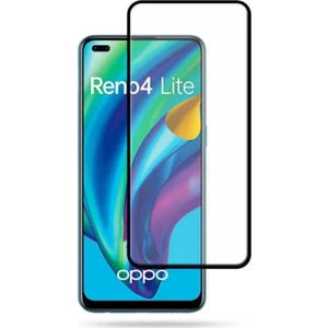 Oppo Reno 4 Lite Tam Kaplayan Temperli Ekran Koruyucu Cam