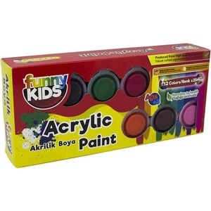Funny Kids 1550 Akrilik Boya 12 x 25 ml