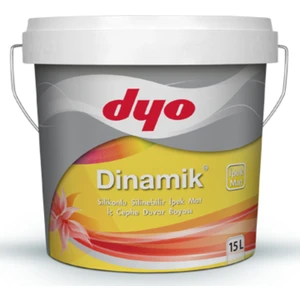 Dinamik Silinebilir Ipek Mat Iç Cephe Duvar Boyası 0986 Begonya 15 Lt