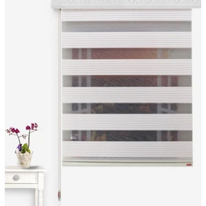 Asyhome Ekru Piliseli Zebra Perde