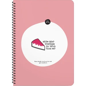 Hisli Şeyler Neyim Ben Dünyanın En Tatlısı Filan Mı? A4 Çizgili Defter