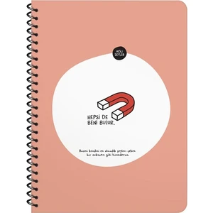 Hisli Şeyler Hepsi De Beni Bulur Çizgili Defter 16.5 x 22.5 cm