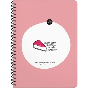 Hisli Şeyler Neyim Ben Dünyanın En Tatlısı Filan Mı? Çizgili Defter 16.5 x 22.5 cm