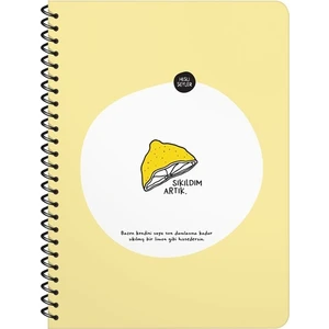 Hisli Şeyler Sıkıldım Artık Kareli Defter 16.5 x 22.5 cm