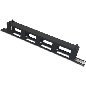 1U 19" Kapaklı Metal Organiser, Kablo Düzenleyici, Rack Kabinet Aksesuarı