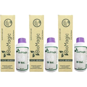 Bio Magic Organik Amonyaksız Saç Boyası (Gri)+Oksidan x 3lü