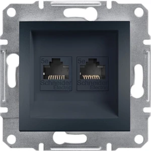 Asfora – Ikili RJ45 CAT5E Utp – Antrasit Boş