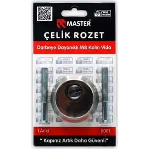 Kalın Vidalı Çelik Rozet