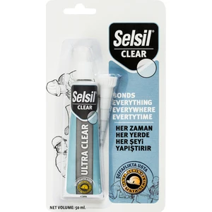 Ultra Clear 50 ml Şeffaf Hibrit Korniş ve Montaj Yapıştırıcı Silikon / Mastik