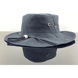Unisex Siyah Safari  Sapka