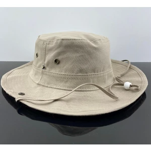Unisex Krem Safari  Sapka