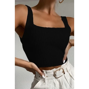 Siyah Crop Top MG985