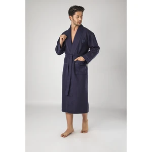 Nakışlı  Pike Bambu (Antibakteriye) Cotton Erkek Sabahlık