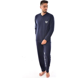 Erkek 1065 Büyük Beden Pijama Takımı Lacivert