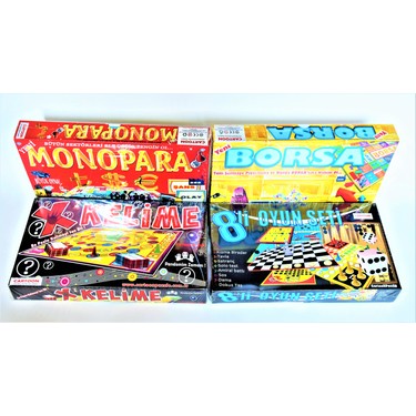 Cartoon Monopara 8 Li Oyun Seti Kelime Oyunu Borsa Fiyati