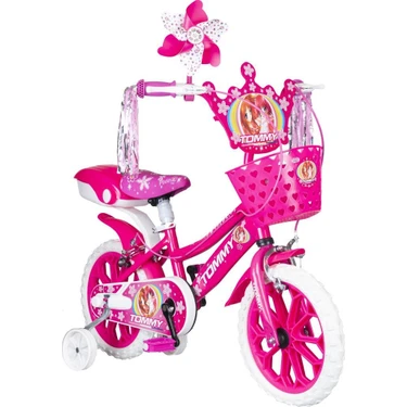 Tommybaby 15 Jant Çocuk Bisiklet Vitessiz Pembe Renkli 4-5-6 Yaş Erkek Çocuklar
