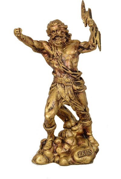 Greco Altın Tasarım Zeus Heykeli
