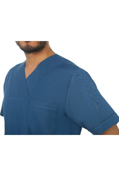 Bayram İş Elbiseleri Petrol Mavi Hemşire Doktor Medikal Takım
