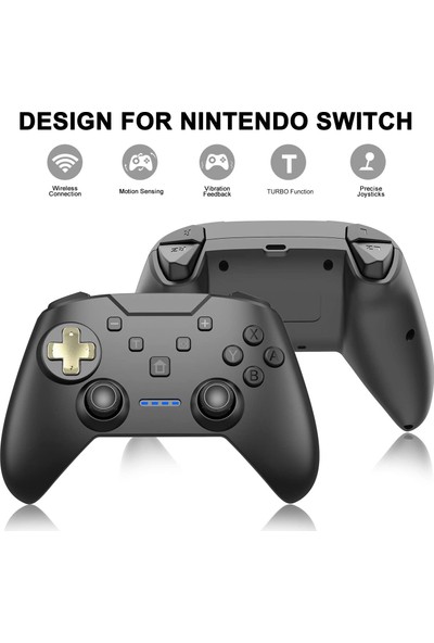 Momen Nintendo Switch Pro Controller Kablosuz Gamepad Oyun Kol