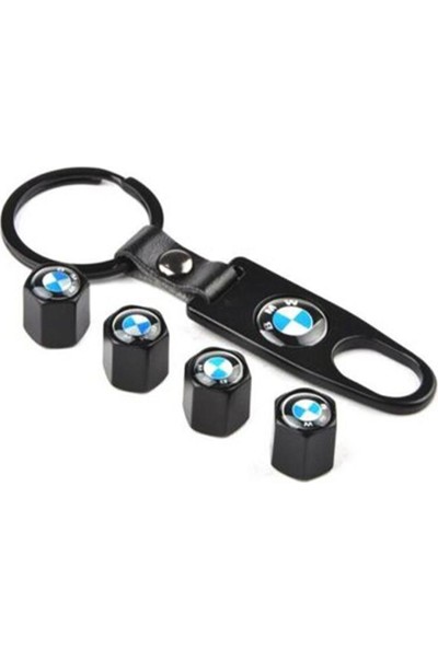 Araba Alışveriş Bmw Oto Aksesuar Tuning Metal Sibop Kapağı ve Anahtarlık Seti