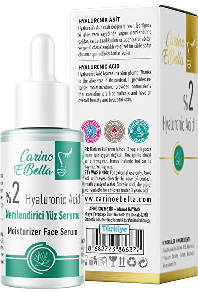 Carino E Bella Hyaluronik Asit Serum %2 Professional Series 30 ml