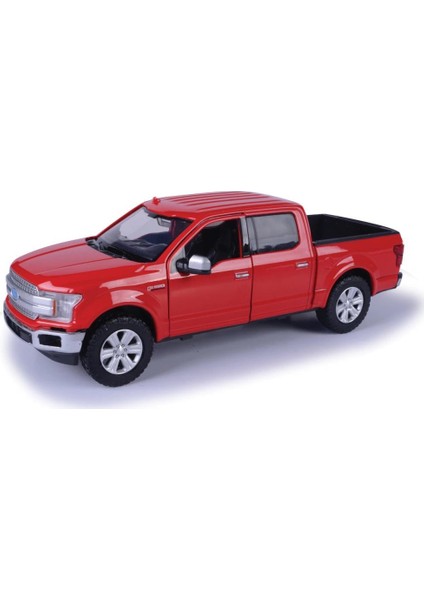 2019 Ford F-150 Lariat Crew Cab Kırmızı 1:27 Model Araba