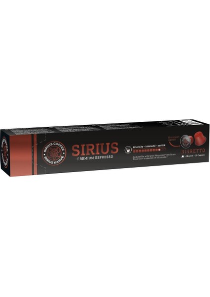 Sirius Special Nesspresso Uyumlu Kapsül Kahve 10 Ristretto