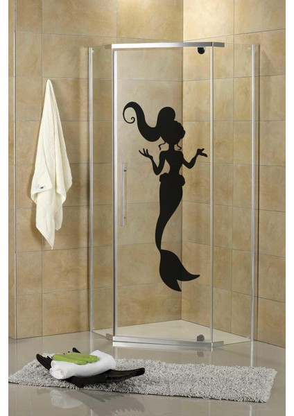 Deniz Kızı Duşakabin ve Banyo Sticker