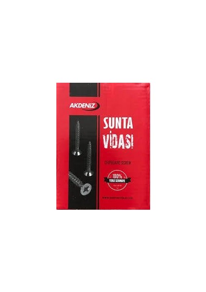 Akdeniz Sunta Vidası 4.0X30 Çinko 500 Adet