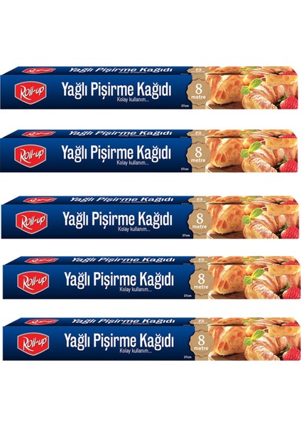 8 m Pişirme Kağıdı 37 cm 5li Kutu Set