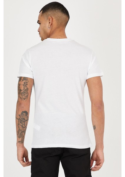 California Kay Kay Baskılı Bisiklet Yaka Erkek Tişört modelleri