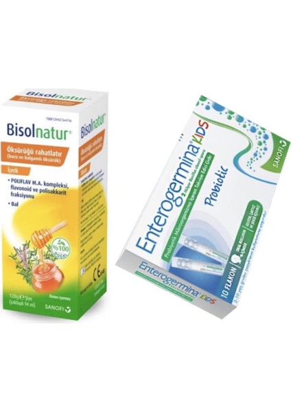 128 gr & Enterogermina Kids 10 Flakon