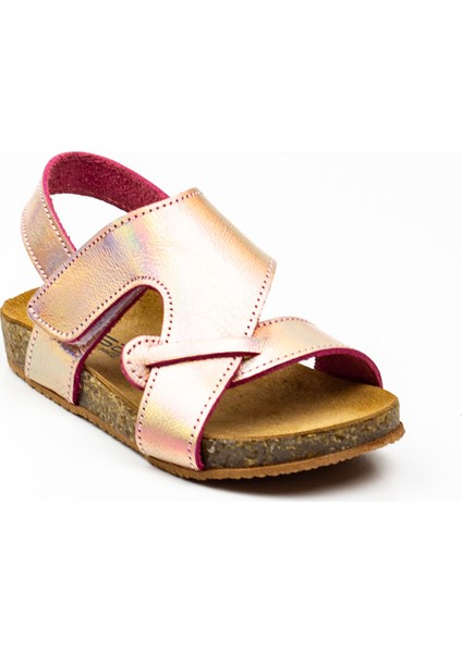 510 T 2002 Rose Deri Kız Bebek Sandalet